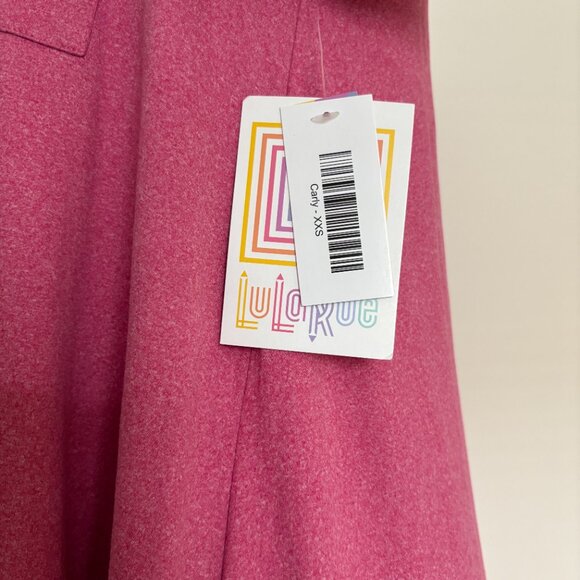 NWT LuLaRoe Carly Dress Pink XXS High-Low Hem - Picture 6 of 8